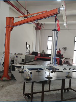 Pneumatic rocker loader Assisted handling Cantilever crane Laser cutting machine loading device